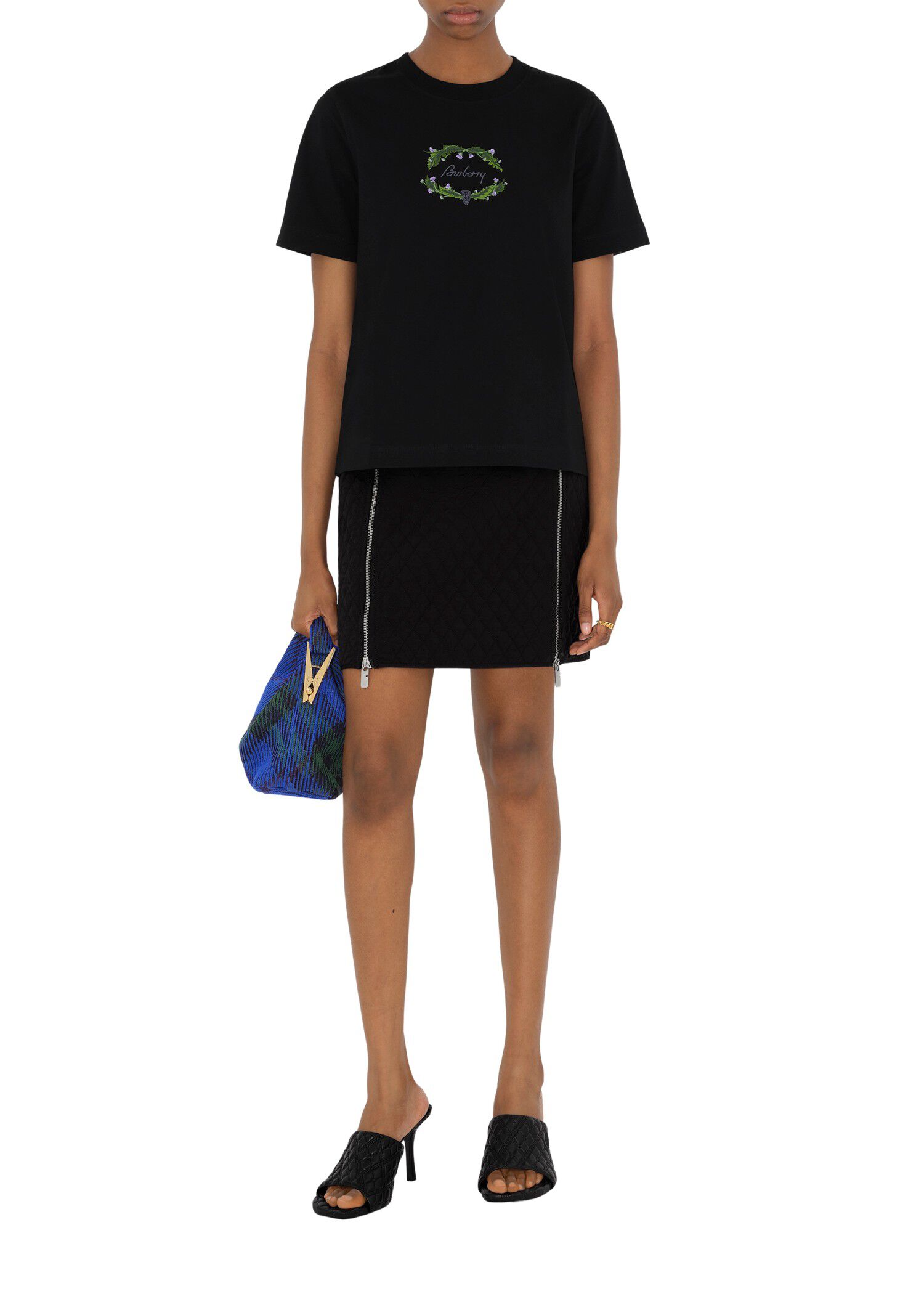 Burberry Thistle Logo Cotton T-shirt Tops | Heathrow Reserve