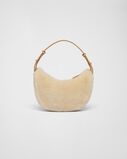 Prada Arqu&eacute; shearling and leather shoulder bag, , hi-res
