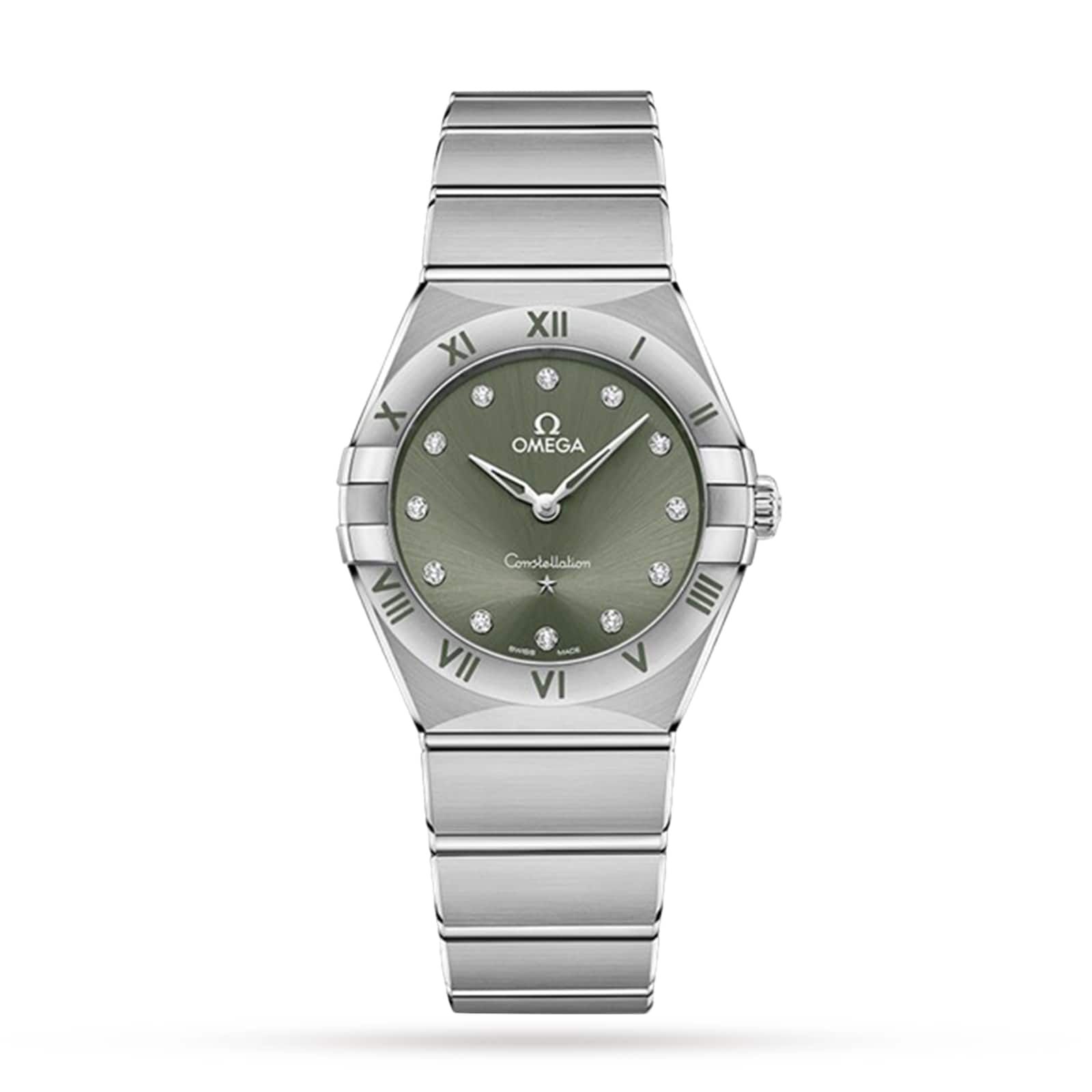 お*照様 OMEGA Constellation クォーツ時計 Omega Constellation Co-Axial 28mm Ladies Watch Green Fine Watches