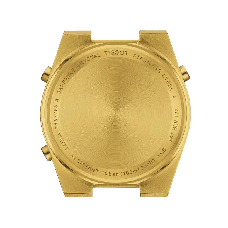 PRX Digital 35mm Unisex Watch Black PVD Yellow Gold, , hi-res