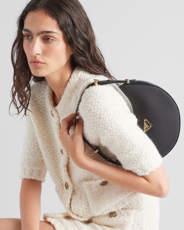 Prada Arqu&eacute; small Re-Nylon and brushed leather shoulder bag, , hi-res