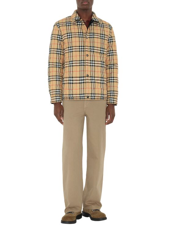 Reversible Quilted Nylon Overshirt, , hi-res