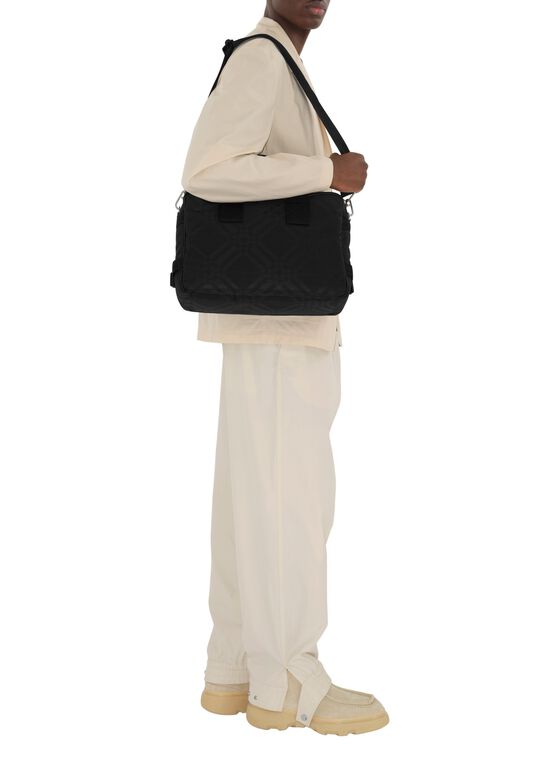 Check Jacquard Briefcase, , hi-res