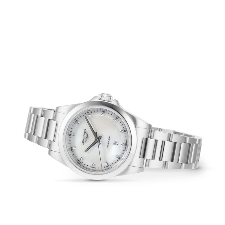 Conquest Quartz 30mm Ladies Watch Mother Of Pearl, , hi-res