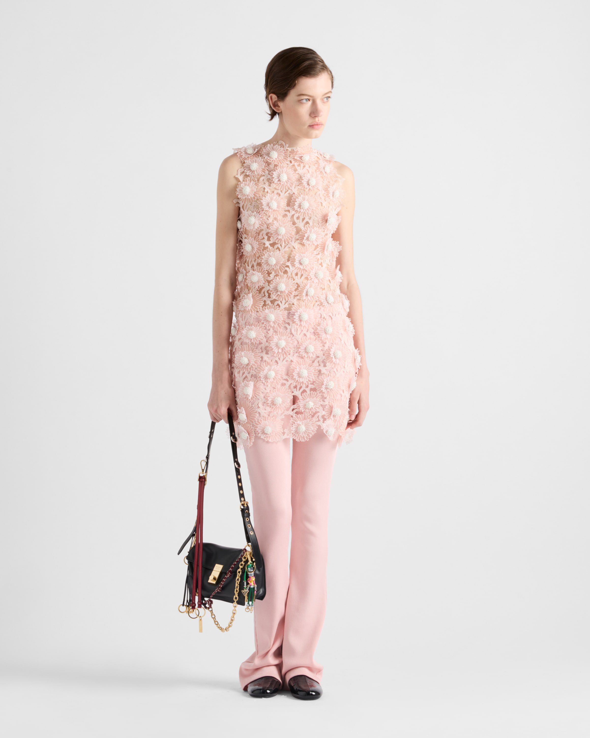 Prada Prada Soft Sound small leather shoulder bag with Prada Prada Soft Sound small leather shoulder bag with