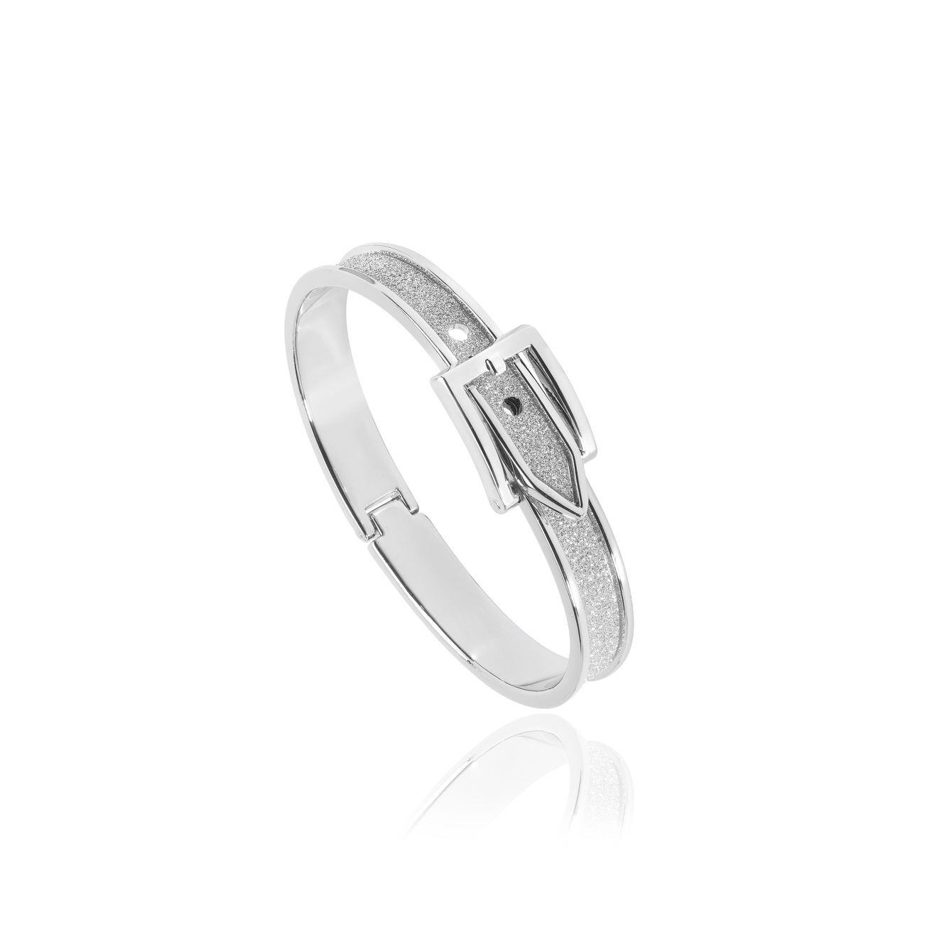 Silver buckle bangle hotsell