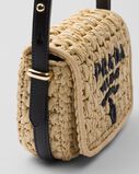 Crochet and leather shoulder bag, , hi-res