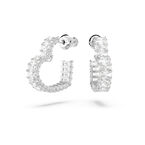 Matrix Lady Earrings White Heart