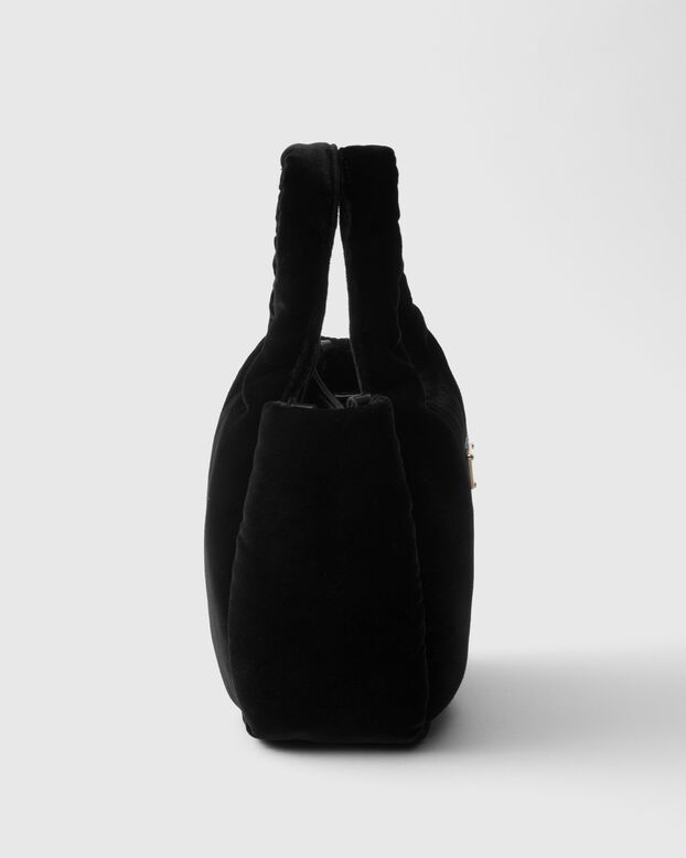 Padded velvet mini handbag, , hi-res