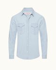 Colburn Chambray Wave Blue