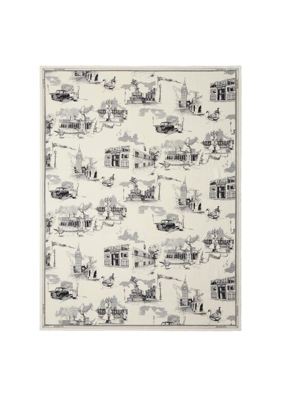 London Landmarks Wool Silk Scarf, , hi-res