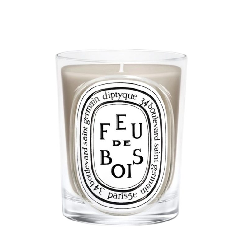 White Feu De Bois Candle, , hi-res