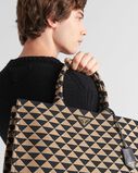 Prada Symbole embroidered fabric tote bag, , hi-res