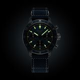 Multichron Pilot Chronograph Automatic 42mm Unisex Watch Blue Dial Fabric, , hi-res