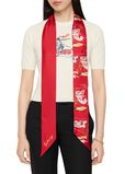 Skinny Watercolour EKD Silk Scarf, , hi-res