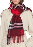 Contrast Check Cashmere Scarf, , hi-res