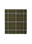 Wide Check Wool Scarf