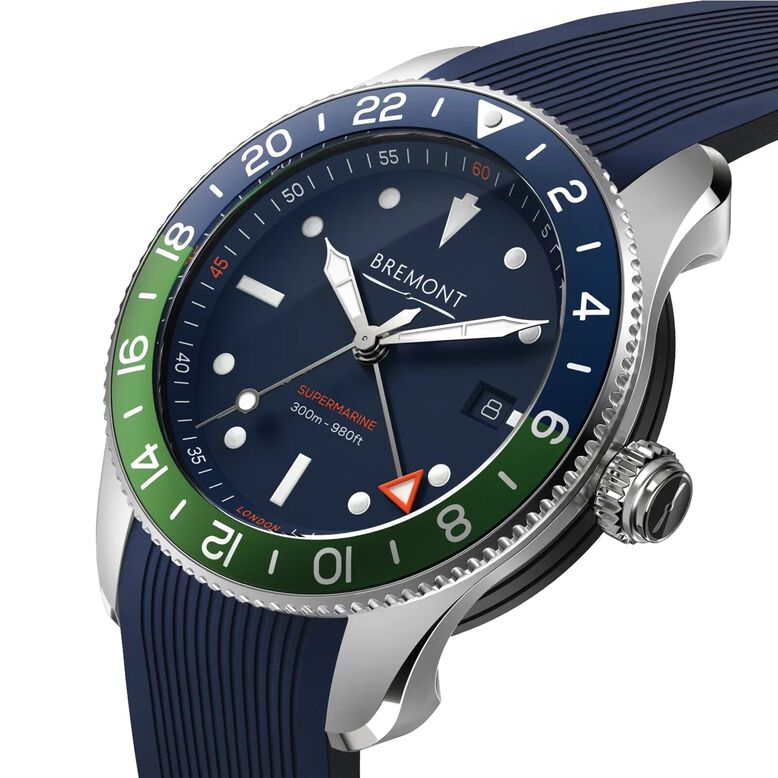 Supermarine S302 GMT 40mm Mens Watch Blue, , hi-res