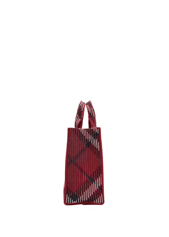 Mini Check Knitted Tote, , hi-res