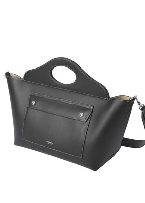 Small Leather Soft Pocket Tote, , hi-res