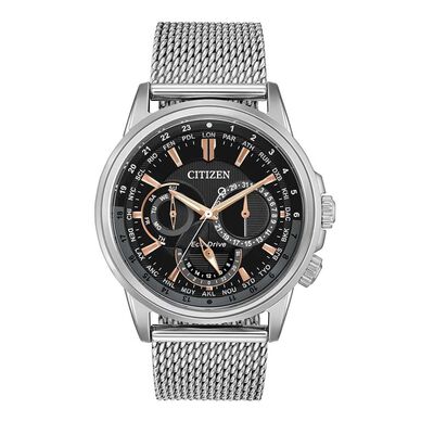 Mens Eco-Drive Sport Stainless Steel Watch