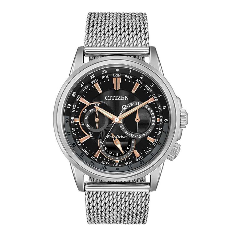 Mens Eco-Drive Sport Stainless Steel Watch, , hi-res