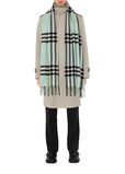Wide Check Cashmere Scarf, , hi-res