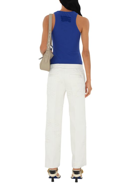 Stretch Cotton Tank Top, , hi-res
