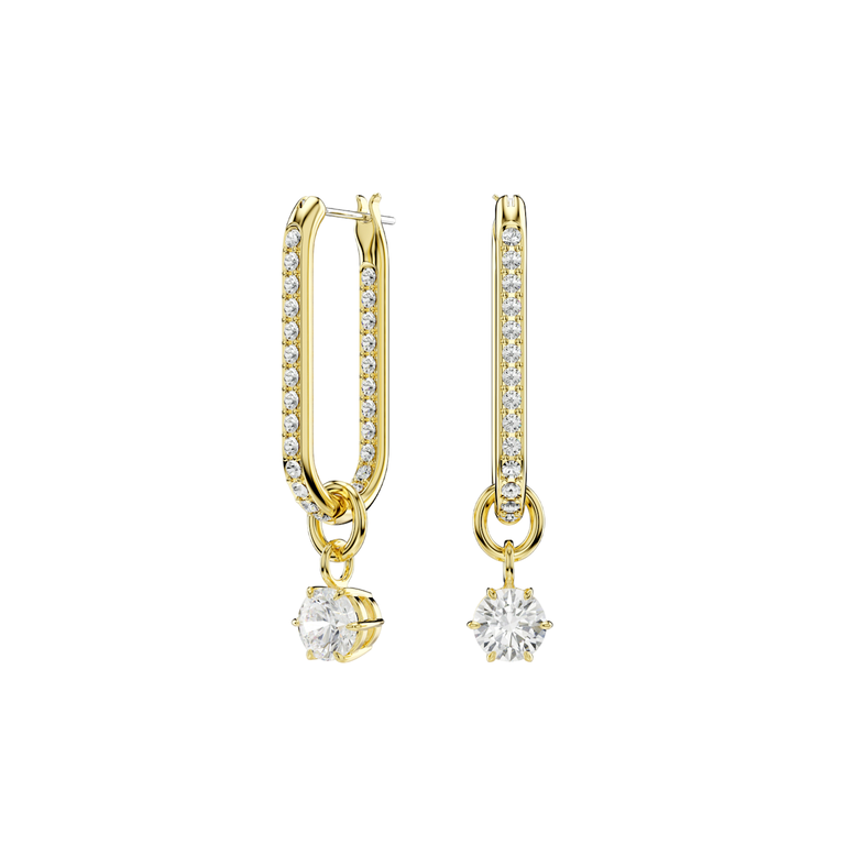 Constella Earrings White Gold Crystal, , hi-res