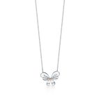 Return to Tiffany&trade; Love Bugs butterfly pendant in sterling silver and rose gold, , hi-res