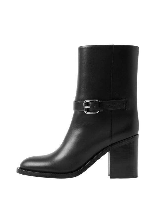 Leather Ankle Boots, , hi-res
