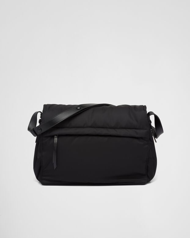Re-Nylon large padded shoulder bag, , hi-res