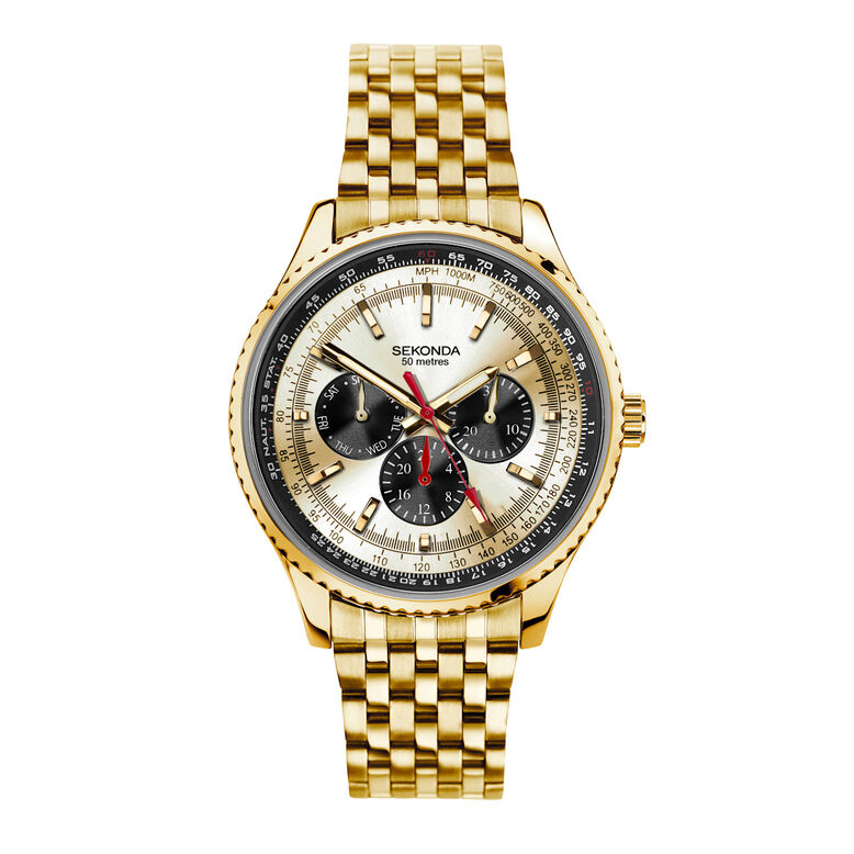 Athleisure Pilot Maverick Watch - Gold, , hi-res