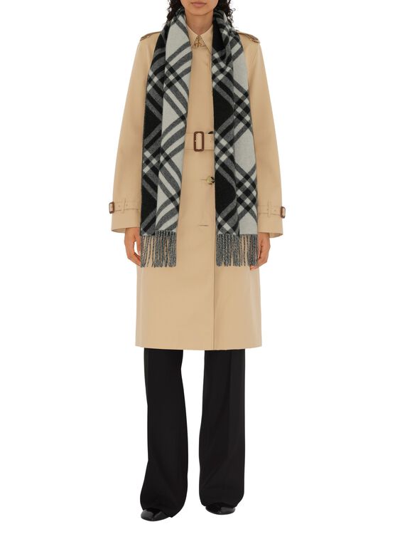 Check Cashmere Scarf, , hi-res
