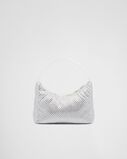 Satin mini-bag with crystals, , hi-res