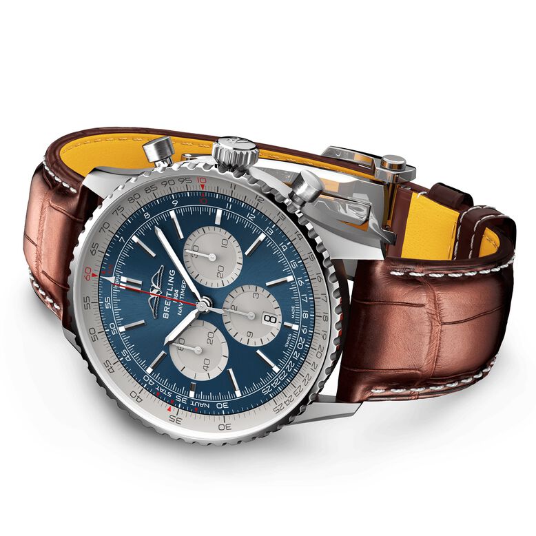 Navitimer B01 Chronograph 46 Stainless Steel Watch, , hi-res