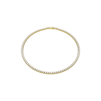 Matrix Tennis Necklace - White Gold