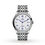1926 41mm Mens Watch Steel Case Opaline and Blue Dial, , hi-res