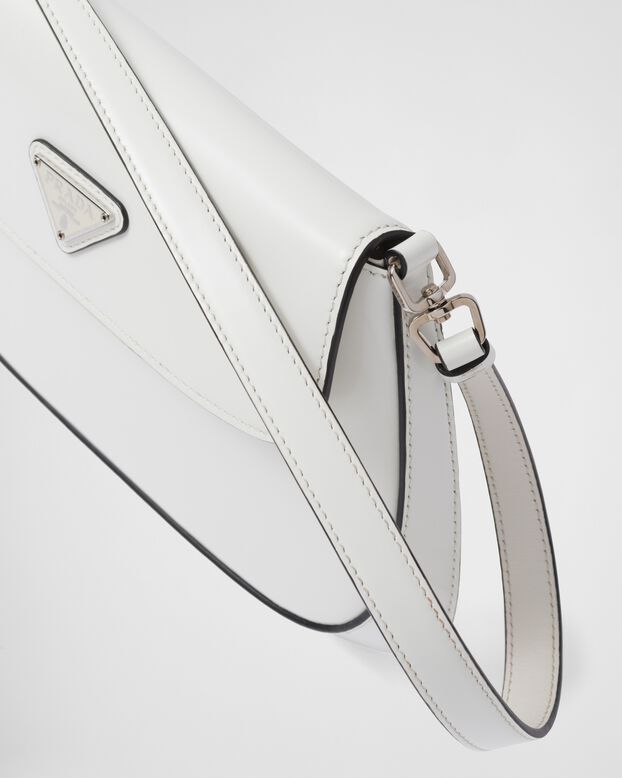 Small Prada Cleo brushed leather shoulder bag with flap, , hi-res