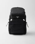 Re-Nylon and Saffiano leather backpack