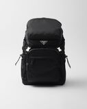 Re-Nylon and Saffiano leather backpack, , hi-res