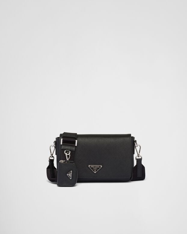 Saffiano leather shoulder bag, , hi-res