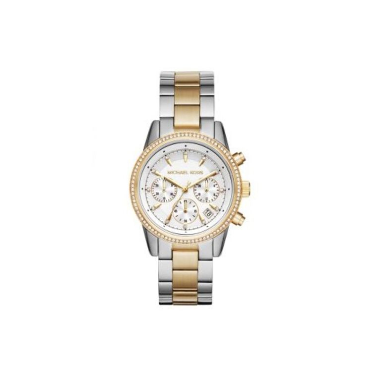 MK6474 Ritz Chronograph Two-Tone Stainless Steel Watch, , hi-res