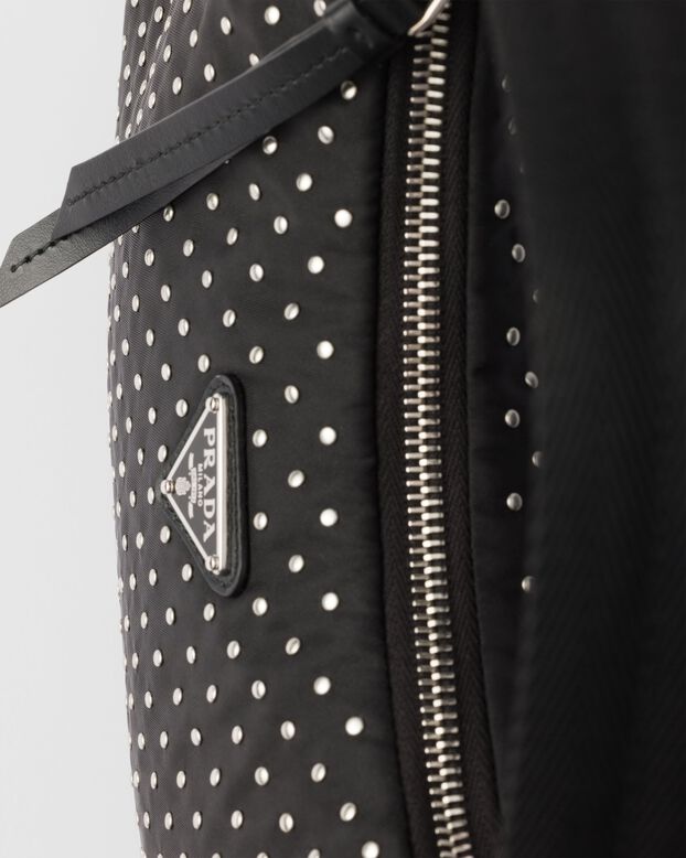 Prada Re-Edition Re-Nylon mini bag with studs, , hi-res