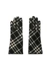Check Wool Cashmere Gloves