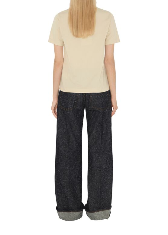 Check Label Cotton T-shirt, , hi-res
