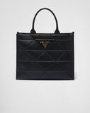 Large leather Prada Symbole bag with topstitching, , hi-res