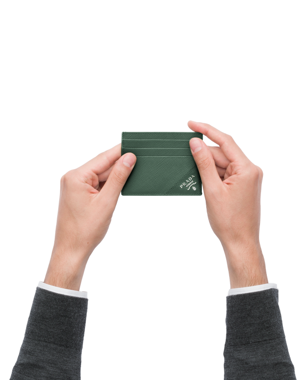 Saffiano Leather Card Holder, , hi-res