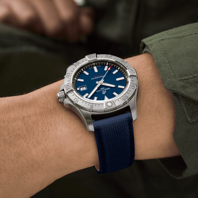Avenger Automatic 42mm Mens Watch Blue Leather, , hi-res