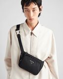 Re-Nylon and Saffiano leather shoulder bag, , hi-res